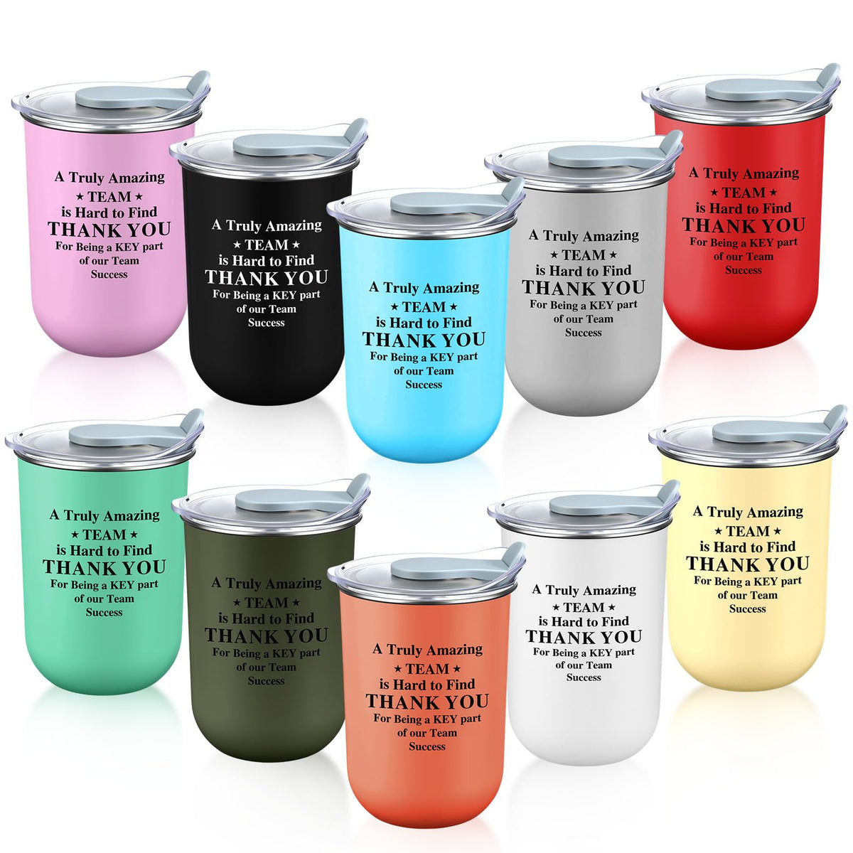 Reallnaive 10 Pcs Back to School Teacher Gifts Bulk, Team, Neutral