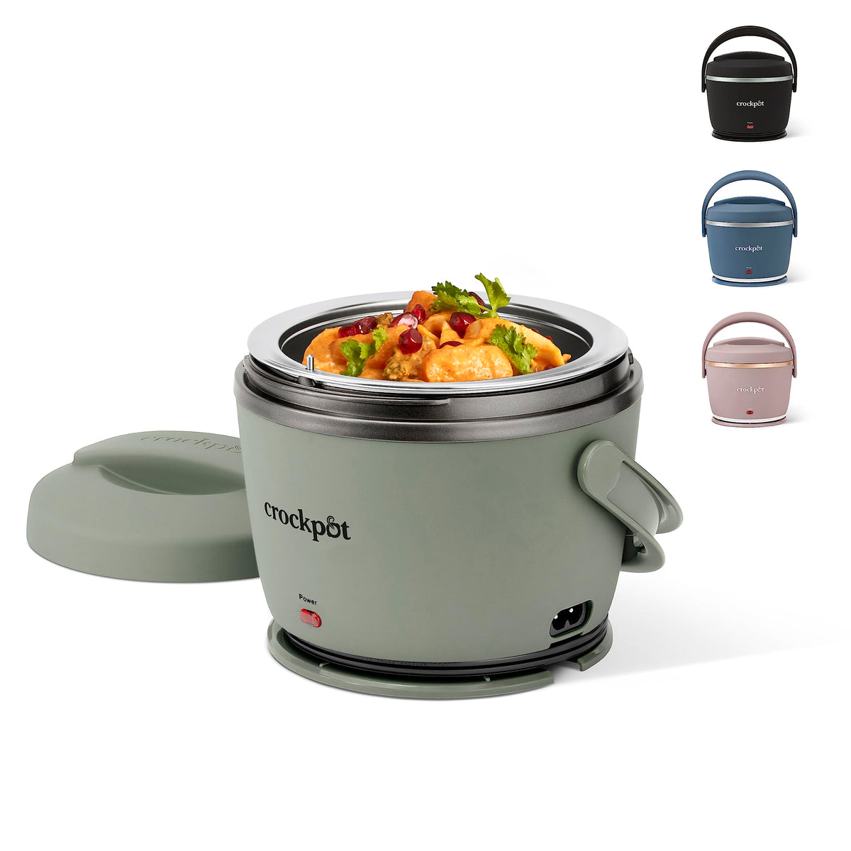 Crock-Pot Electric Lunch Box, Portable Food Warmer for Travel, Car, On-the-Go, 20-Ounce, Blush Pink | Keeps Food Warm & Spill-Free | Dishwasher-Safe | Gifts for Women