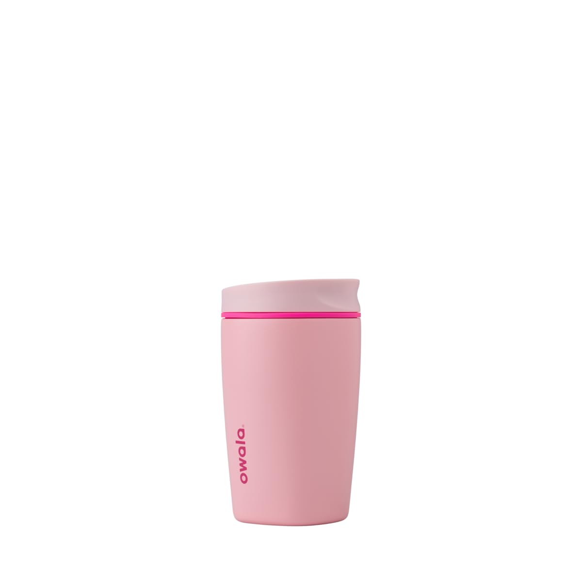 Owala SmoothSip Slider Stainless Steel Insulated Travel Mug with Handle, 100% Leak Proof, For Hot and Cold Drinks, Travel Friendly with Sliding Lock Lid, 12oz, BPA Free, Leak Proof, Pucker Up