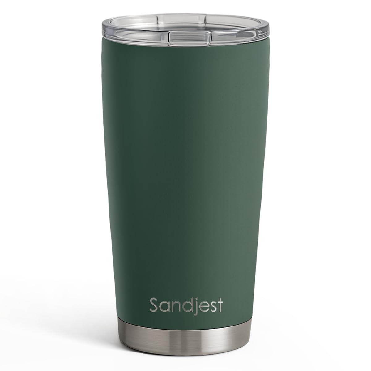 SANDJEST Stainless Steel Tumbler 20 oz, Double Wall Vacuum Insulated Mug with Lid, Travel Coffee Cup for Women Girls Friends Sisters, Birthday Christmas (Pale Turquoise)