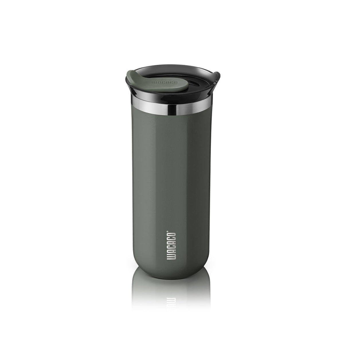WACACO Octaroma Classico Travel Coffee Mug, Double-wall Stainless Steel Travel Tumbler With Drinking Lid, 6 fl oz (180ml), Amber Yellow