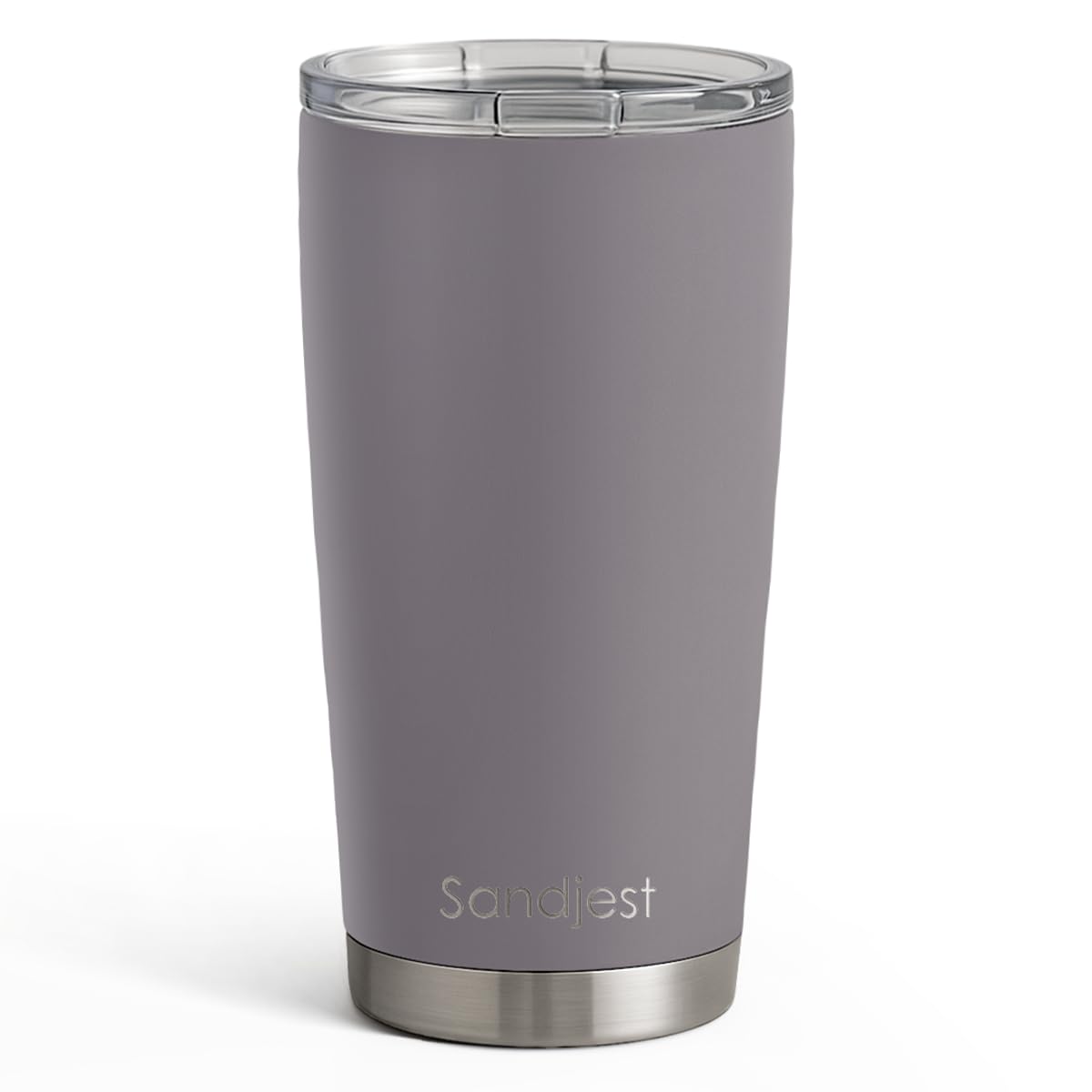 SANDJEST Stainless Steel Tumbler 20 oz, Double Wall Vacuum Insulated Mug with Lid, Travel Coffee Cup for Women Girls Friends Sisters, Birthday Christmas (Pale Turquoise)