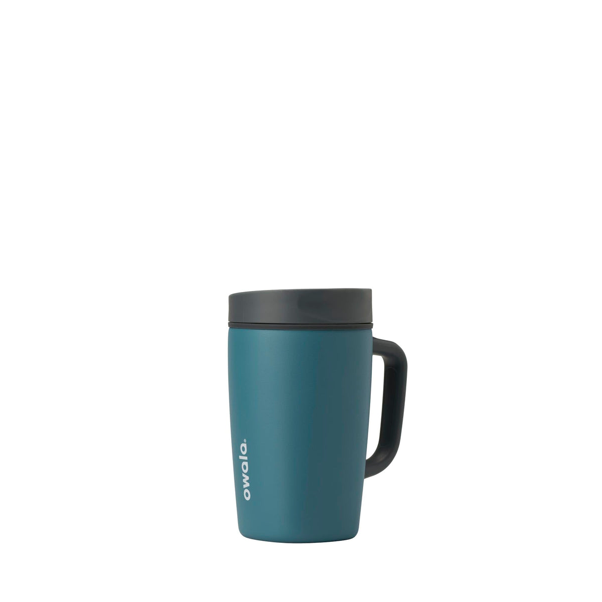 Owala SmoothSip Slider Stainless Steel Insulated Travel Mug with Handle, 100% Leak Proof, For Hot and Cold Drinks, Travel Friendly with Sliding Lock Lid, 12oz, BPA Free, Leak Proof, Pucker Up