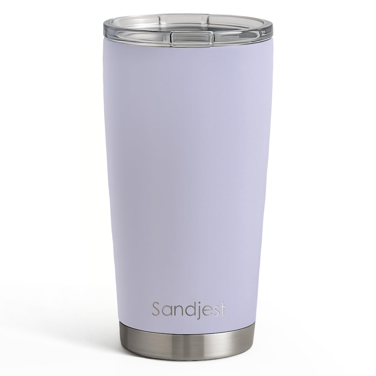 SANDJEST Stainless Steel Tumbler 20 oz, Double Wall Vacuum Insulated Mug with Lid, Travel Coffee Cup for Women Girls Friends Sisters, Birthday Christmas (Pale Turquoise)