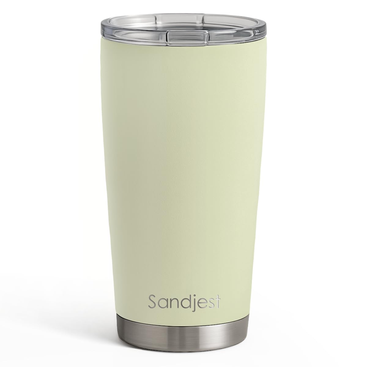 SANDJEST Stainless Steel Tumbler 20 oz, Double Wall Vacuum Insulated Mug with Lid, Travel Coffee Cup for Women Girls Friends Sisters, Birthday Christmas (Pale Turquoise)