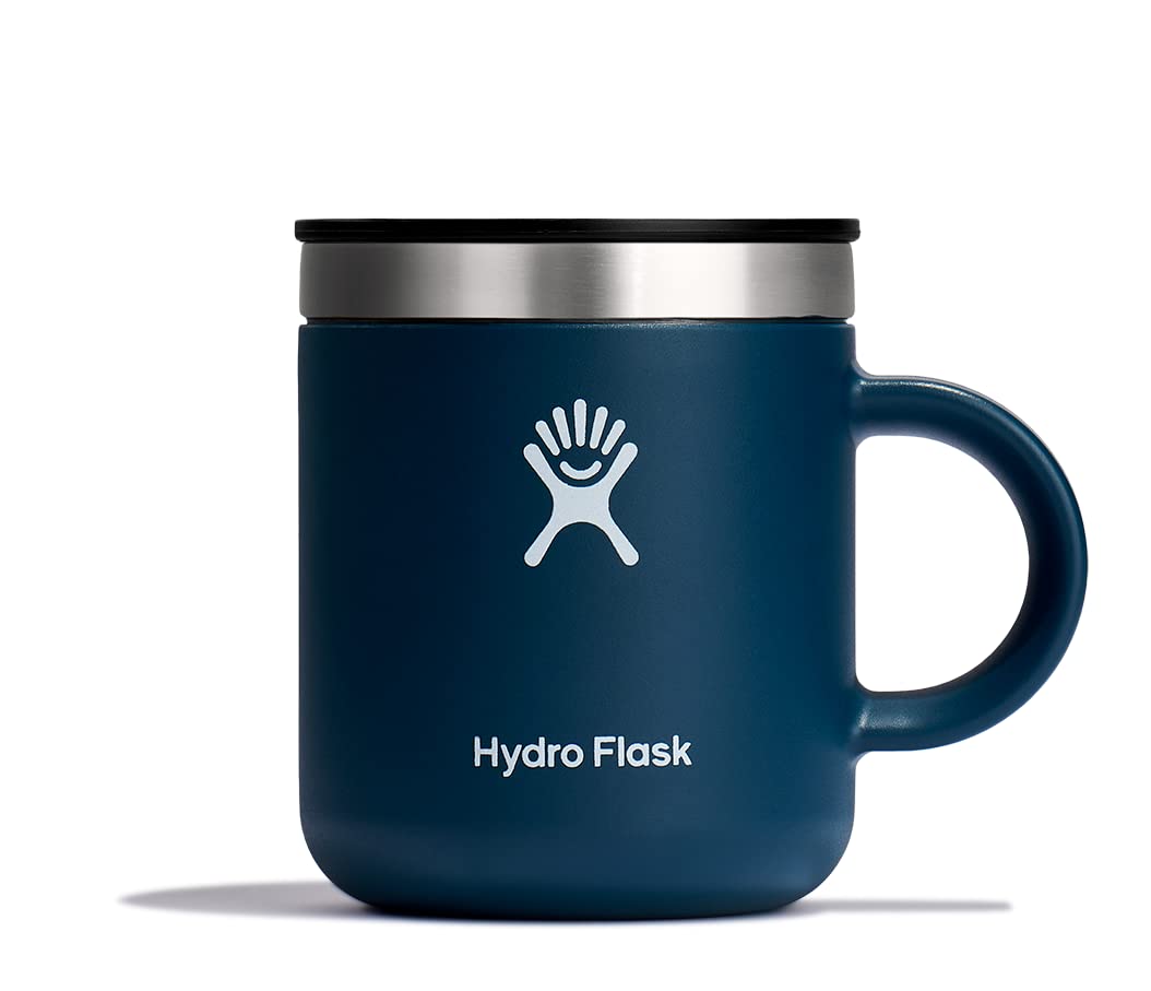 Hydro Flask Coffee Mug – Insulated Stainless Steel, Non Spill, Leak Resistant Travel Mug 12 Oz Harbor Blue