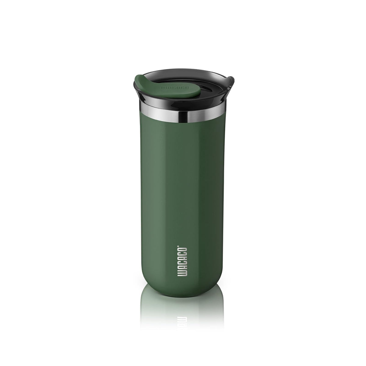 WACACO Octaroma Classico Travel Coffee Mug, Double-wall Stainless Steel Travel Tumbler With Drinking Lid, 6 fl oz (180ml), Amber Yellow
