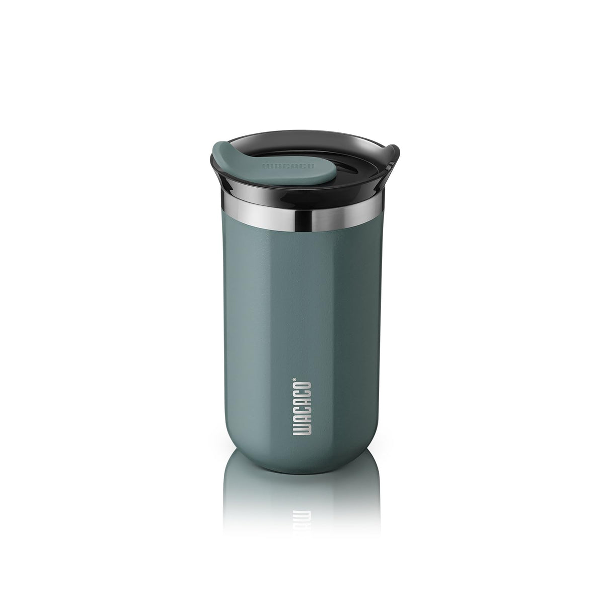 WACACO Octaroma Classico Travel Coffee Mug, Double-wall Stainless Steel Travel Tumbler With Drinking Lid, 6 fl oz (180ml), Amber Yellow