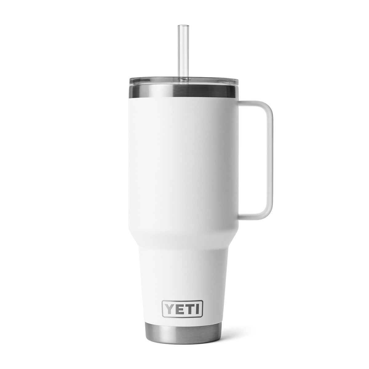 YETI Rambler 42 oz Tumbler with Handle and Straw Lid, Travel Mug Water Tumbler, Vacuum Insulated Cup with Handle, Stainless Steel, Seafoam