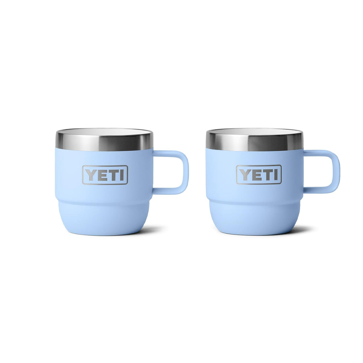 YETI Rambler 6 oz Stackable Mug, Stainless Steel, Vacuum Insulated Espresso/Coffee Mug, 2 Pack