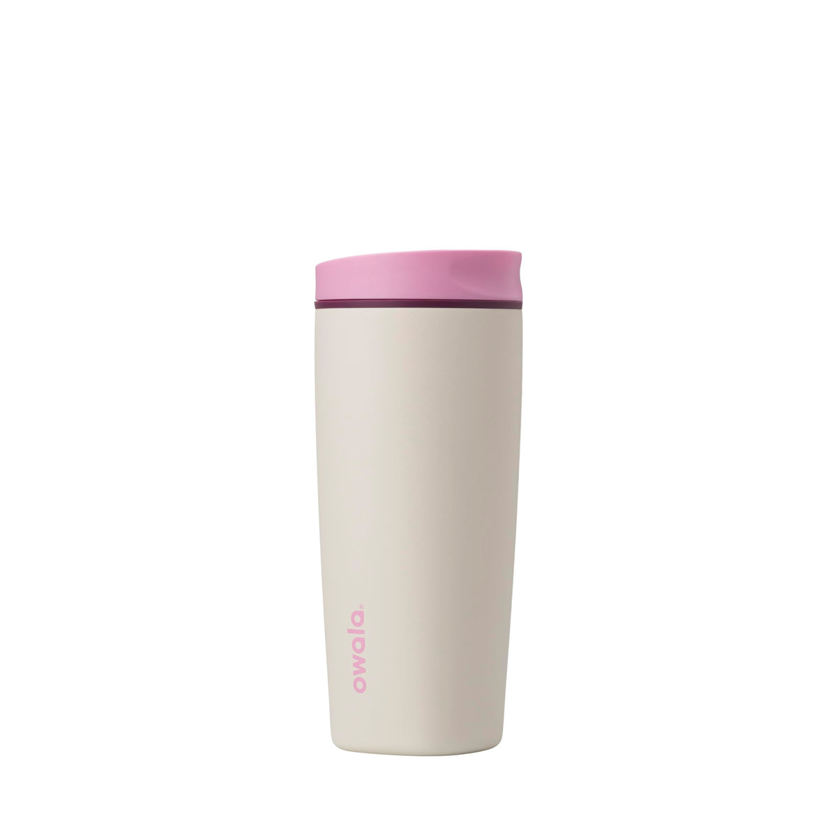 Owala SmoothSip Slider Stainless Steel Insulated Travel Mug with Handle, 100% Leak Proof, For Hot and Cold Drinks, Travel Friendly with Sliding Lock Lid, 12oz, BPA Free, Leak Proof, Pucker Up