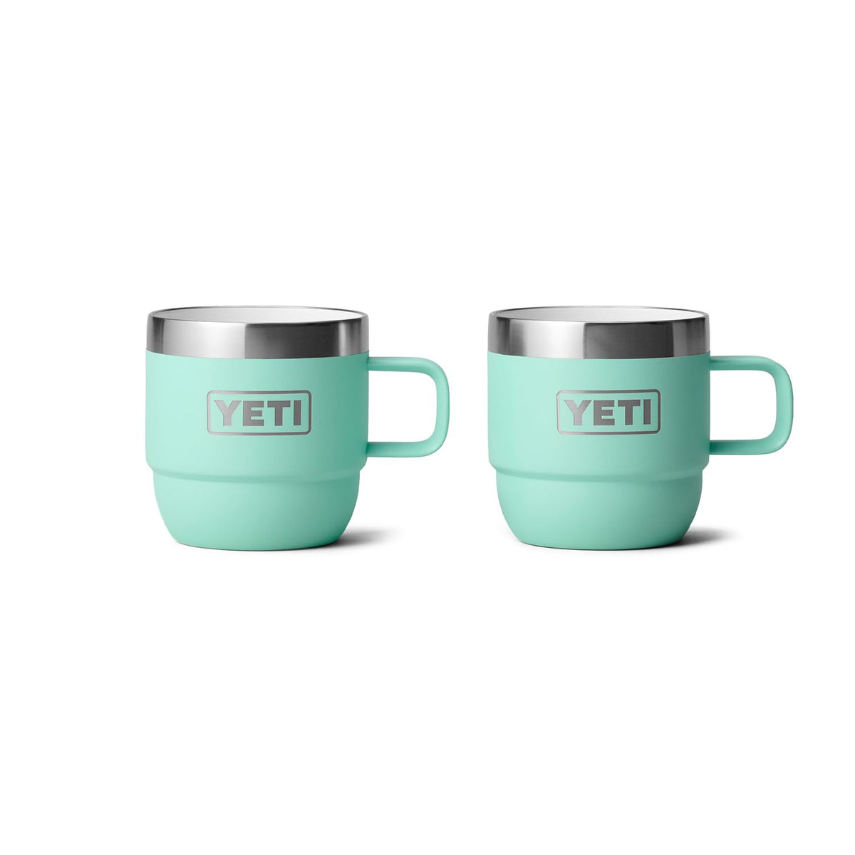 YETI Rambler 6 oz Stackable Mug, Stainless Steel, Vacuum Insulated Espresso/Coffee Mug, 2 Pack