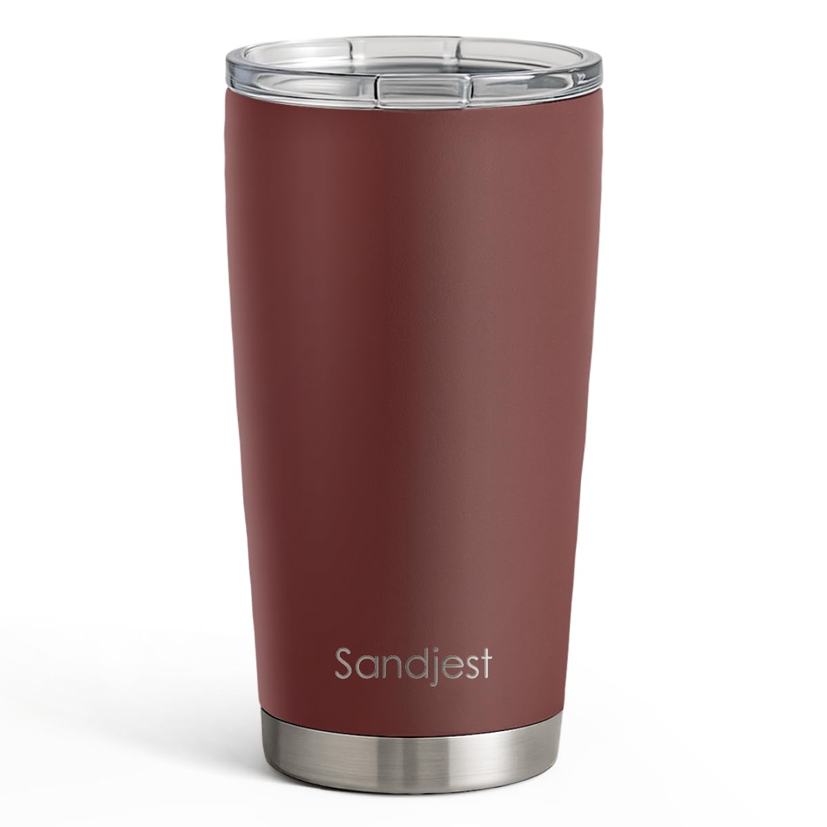 SANDJEST Stainless Steel Tumbler 20 oz, Double Wall Vacuum Insulated Mug with Lid, Travel Coffee Cup for Women Girls Friends Sisters, Birthday Christmas (Pale Turquoise)