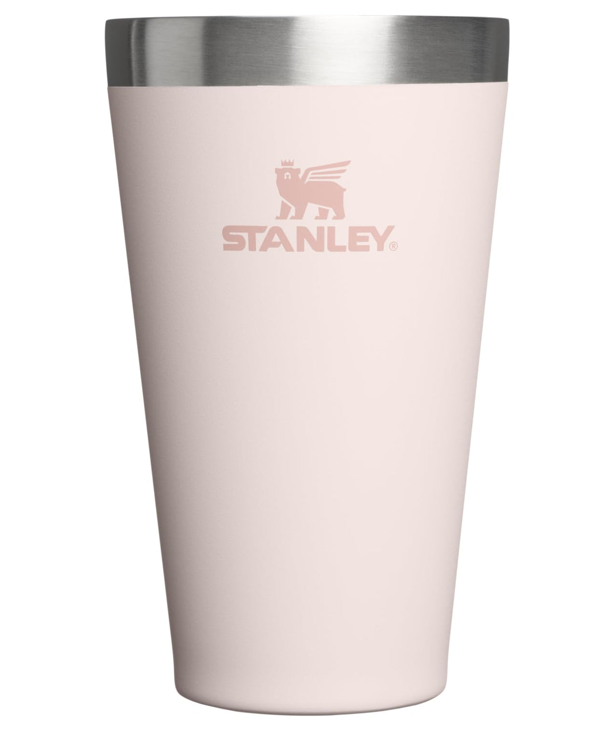 STANLEY Adventure Stacking Beer Pint Glass 16oz | Stackable Drinking Cup for Cold Beverages | Dishwasher Safe | Insulated Stainless Steel Tumbler | BPA-Free | Soft Orchid