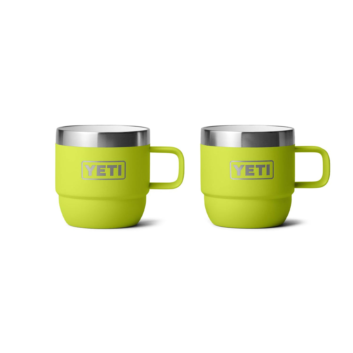 YETI Rambler 6 oz Stackable Mug, Stainless Steel, Vacuum Insulated Espresso/Coffee Mug, 2 Pack