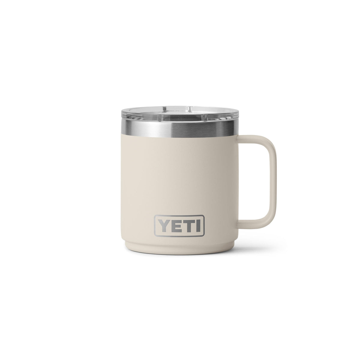 YETI Rambler 10 oz Ceramic Lined Stackable Mug, Vacuum Insulated, Stainless Steel with MagSlider Lid, Pampa Green
