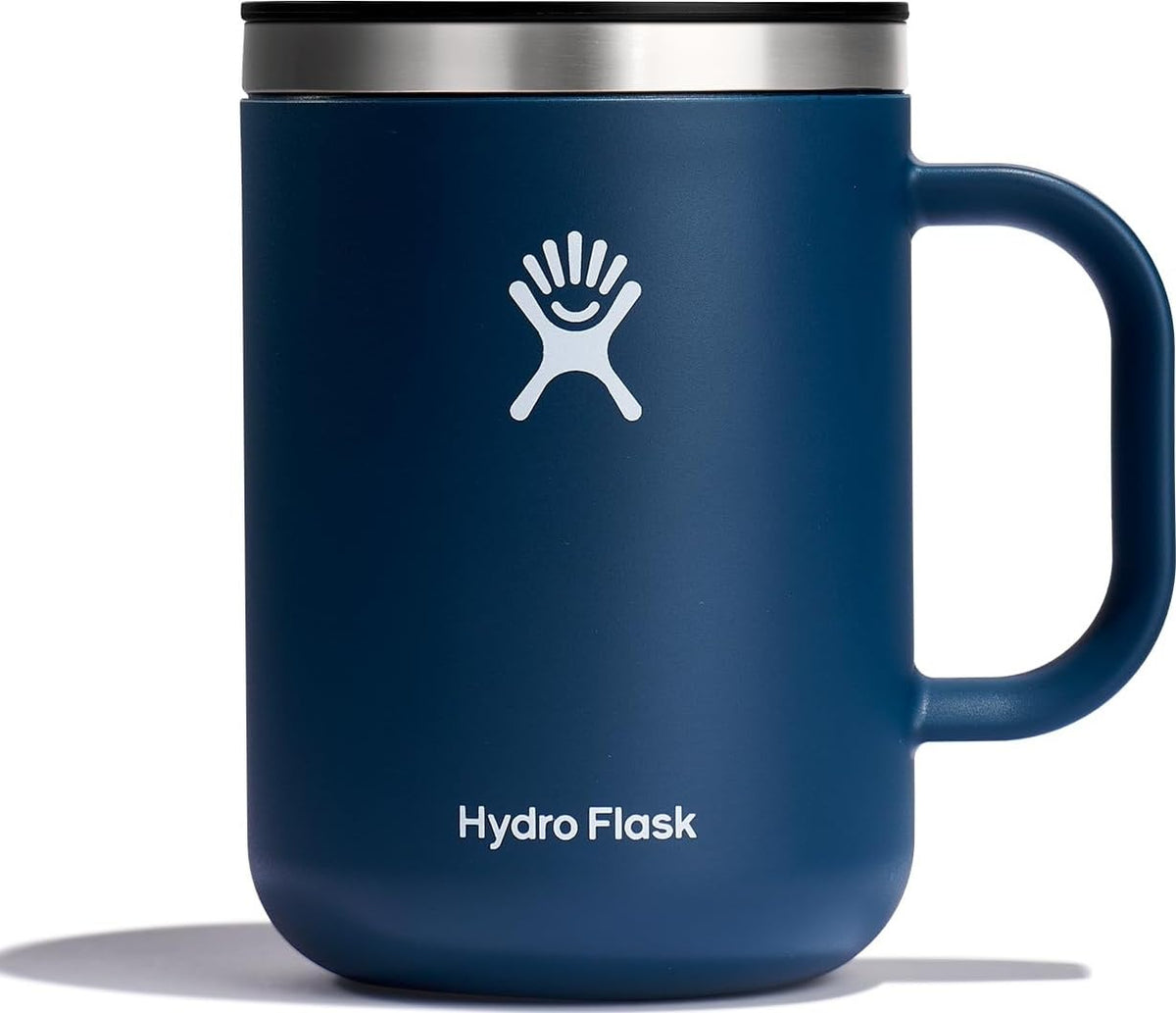 Hydro Flask Coffee Mug – Insulated Stainless Steel, Non Spill, Leak Resistant Travel Mug 12 Oz Harbor Blue