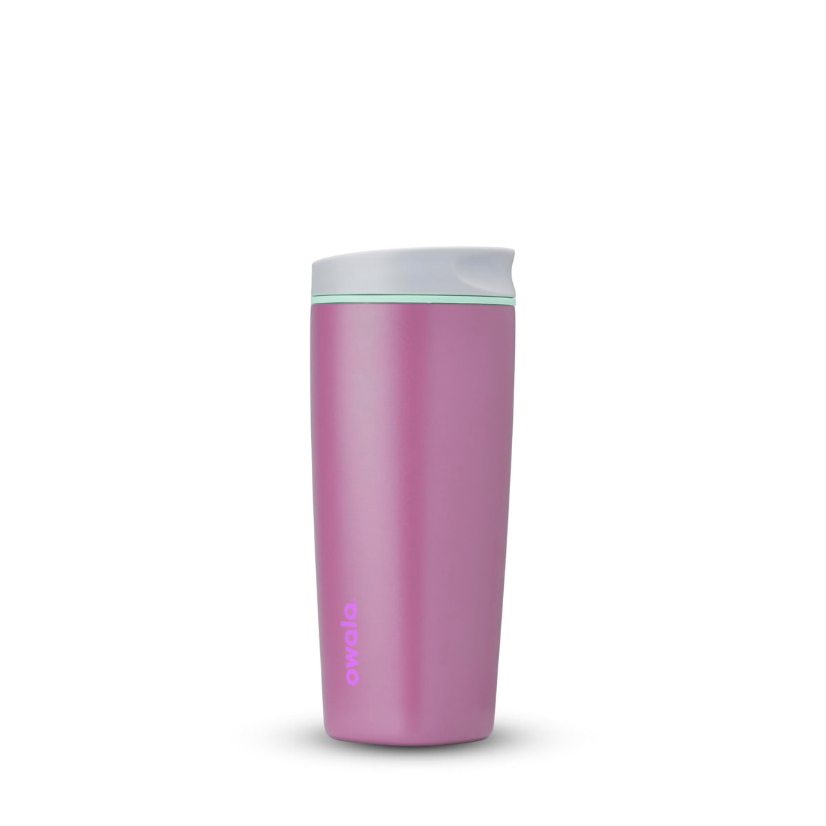 Owala SmoothSip Slider Stainless Steel Insulated Travel Mug with Handle, 100% Leak Proof, For Hot and Cold Drinks, Travel Friendly with Sliding Lock Lid, 12oz, BPA Free, Leak Proof, Pucker Up