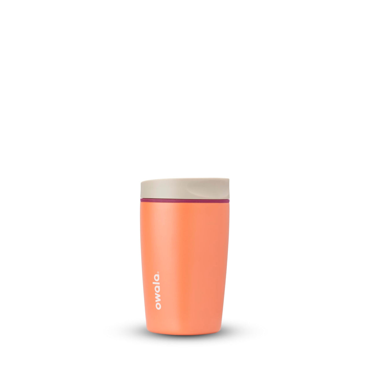 Owala SmoothSip Slider Stainless Steel Insulated Travel Mug with Handle, 100% Leak Proof, For Hot and Cold Drinks, Travel Friendly with Sliding Lock Lid, 12oz, BPA Free, Leak Proof, Pucker Up