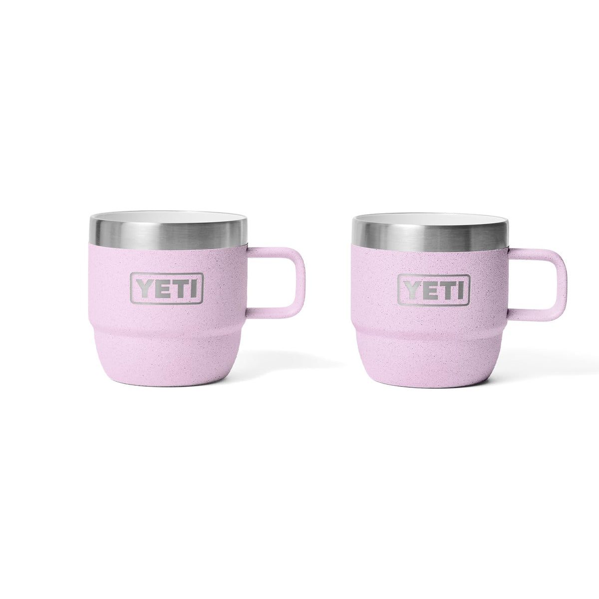 YETI Rambler 6 oz Stackable Mug, Stainless Steel, Vacuum Insulated Espresso/Coffee Mug, 2 Pack