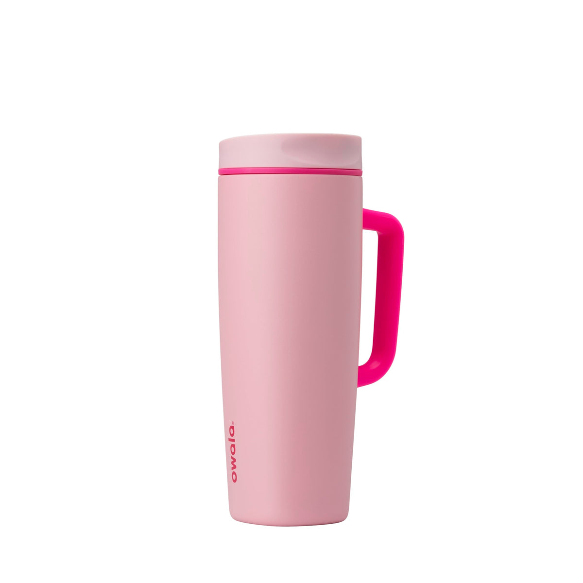 Owala SmoothSip Slider Stainless Steel Insulated Travel Mug with Handle, 100% Leak Proof, For Hot and Cold Drinks, Travel Friendly with Sliding Lock Lid, 12oz, BPA Free, Leak Proof, Pucker Up