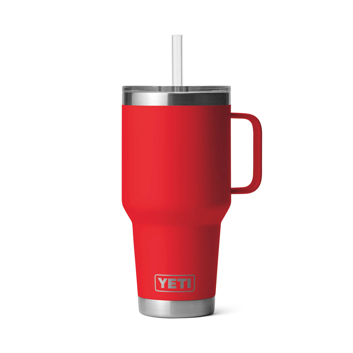 YETI Rambler 42 oz Tumbler with Handle and Straw Lid, Travel Mug Water Tumbler, Vacuum Insulated Cup with Handle, Stainless Steel, Seafoam
