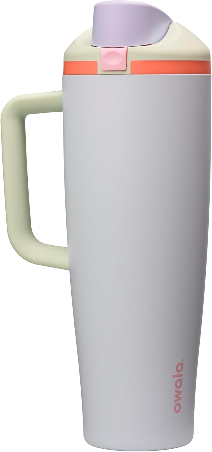 Owala FreeSip Tumbler Stainless Steel Water Bottle 40 oz Beach House