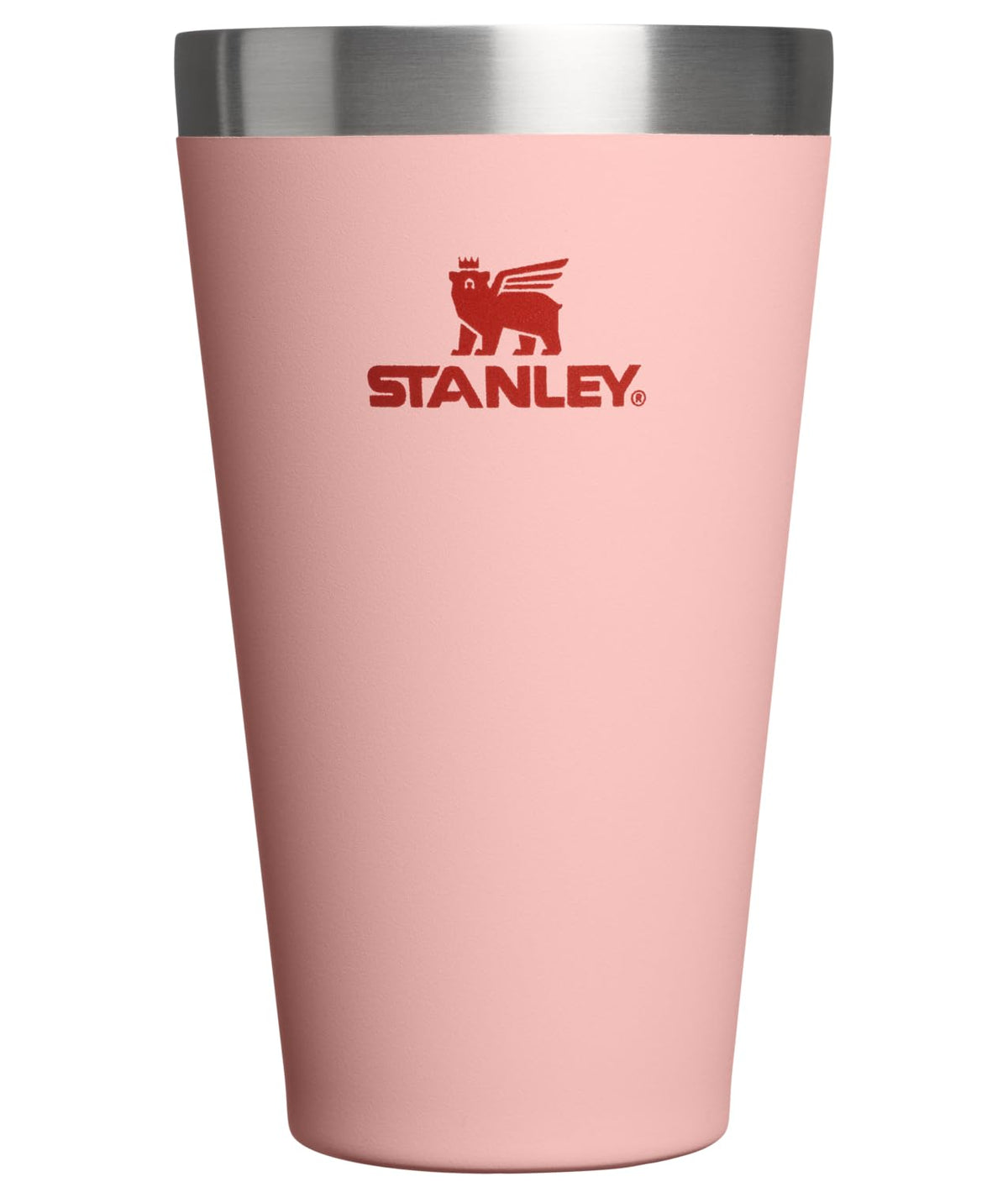 STANLEY Adventure Stacking Beer Pint Glass 16oz | Stackable Drinking Cup for Cold Beverages | Dishwasher Safe | Insulated Stainless Steel Tumbler | BPA-Free | Soft Orchid