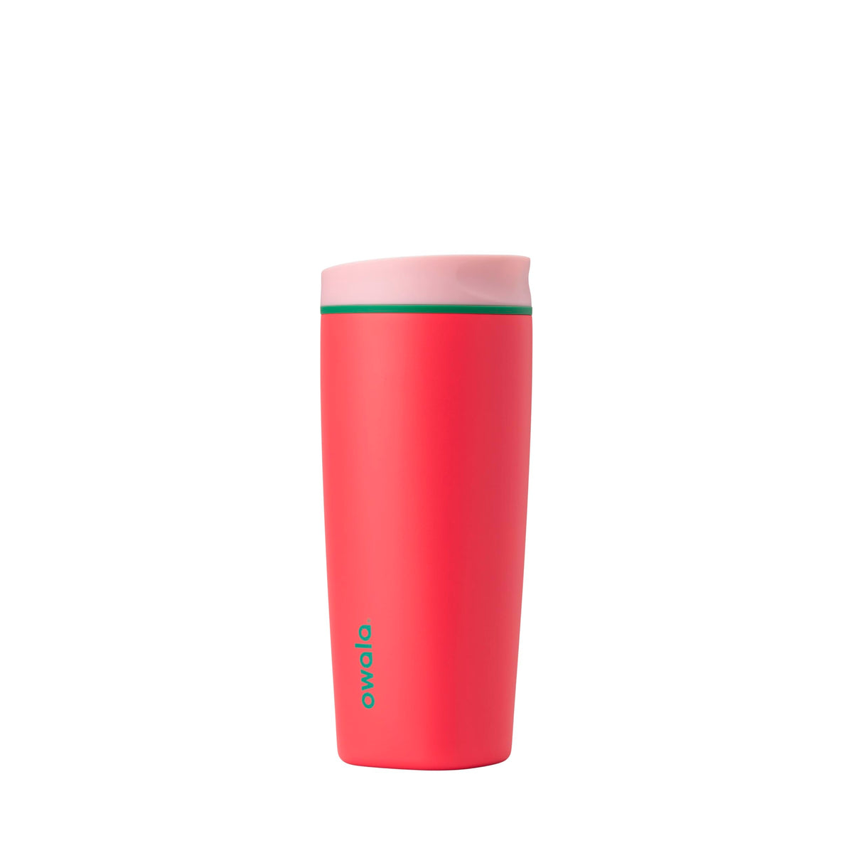 Owala SmoothSip Slider Stainless Steel Insulated Travel Mug with Handle, 100% Leak Proof, For Hot and Cold Drinks, Travel Friendly with Sliding Lock Lid, 12oz, BPA Free, Leak Proof, Pucker Up