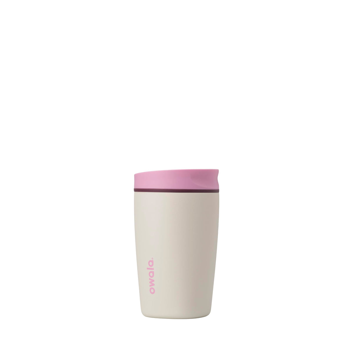 Owala SmoothSip Slider Stainless Steel Insulated Travel Mug with Handle, 100% Leak Proof, For Hot and Cold Drinks, Travel Friendly with Sliding Lock Lid, 12oz, BPA Free, Leak Proof, Pucker Up