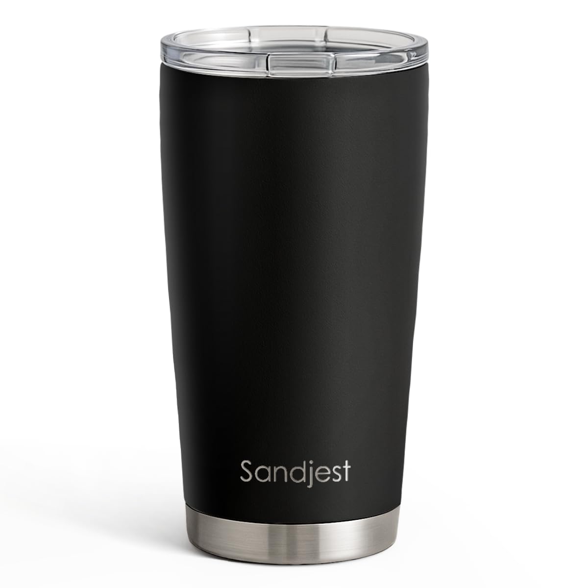 SANDJEST Stainless Steel Tumbler 20 oz, Double Wall Vacuum Insulated Mug with Lid, Travel Coffee Cup for Women Girls Friends Sisters, Birthday Christmas (Pale Turquoise)