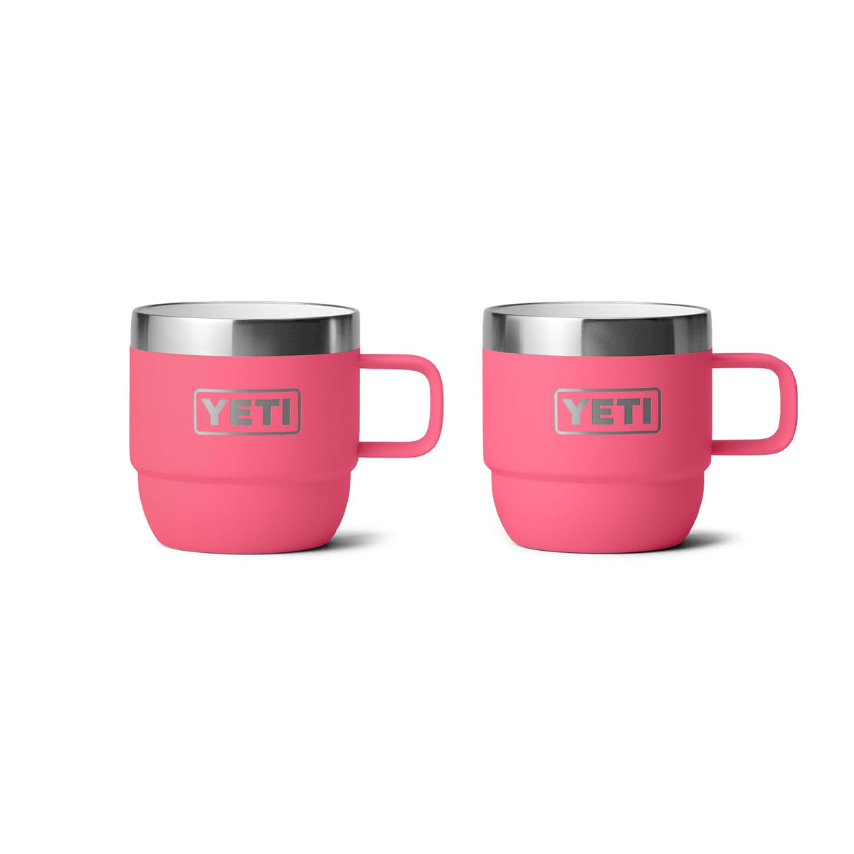 YETI Rambler 6 oz Stackable Mug, Stainless Steel, Vacuum Insulated Espresso/Coffee Mug, 2 Pack