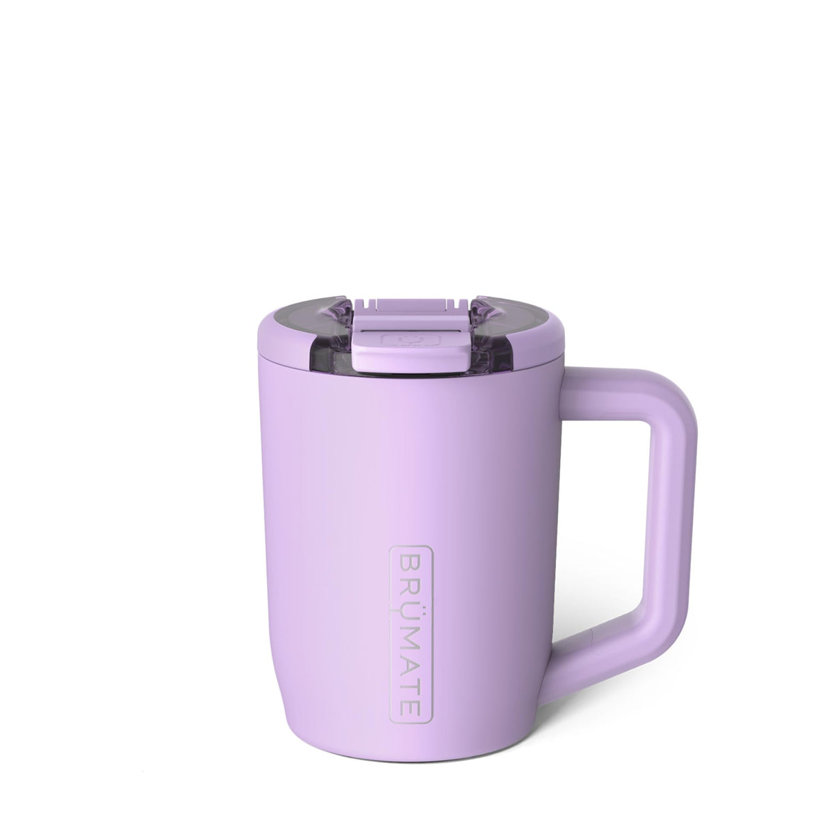 BrüMate Müv - 15oz 100% Leak Proof Insulated Coffee Mug with Handle & Lid - Stainless Steel Coffee Travel Mug - Double Walled Coffee Cup (Lilac Dusk)
