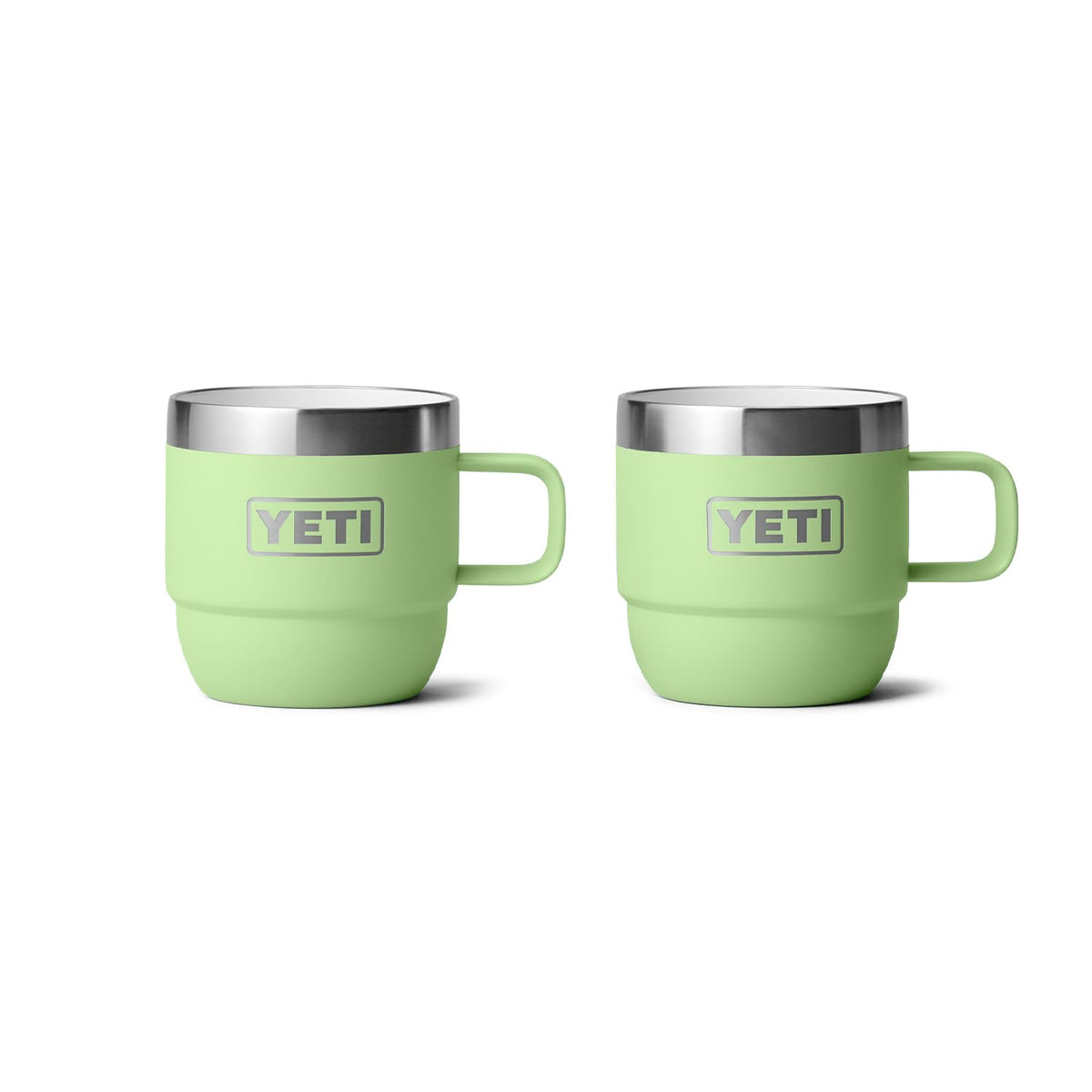 YETI Rambler 6 oz Stackable Mug, Stainless Steel, Vacuum Insulated Espresso/Coffee Mug, 2 Pack