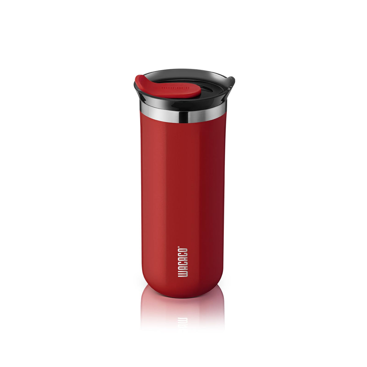 WACACO Octaroma Classico Travel Coffee Mug, Double-wall Stainless Steel Travel Tumbler With Drinking Lid, 6 fl oz (180ml), Amber Yellow