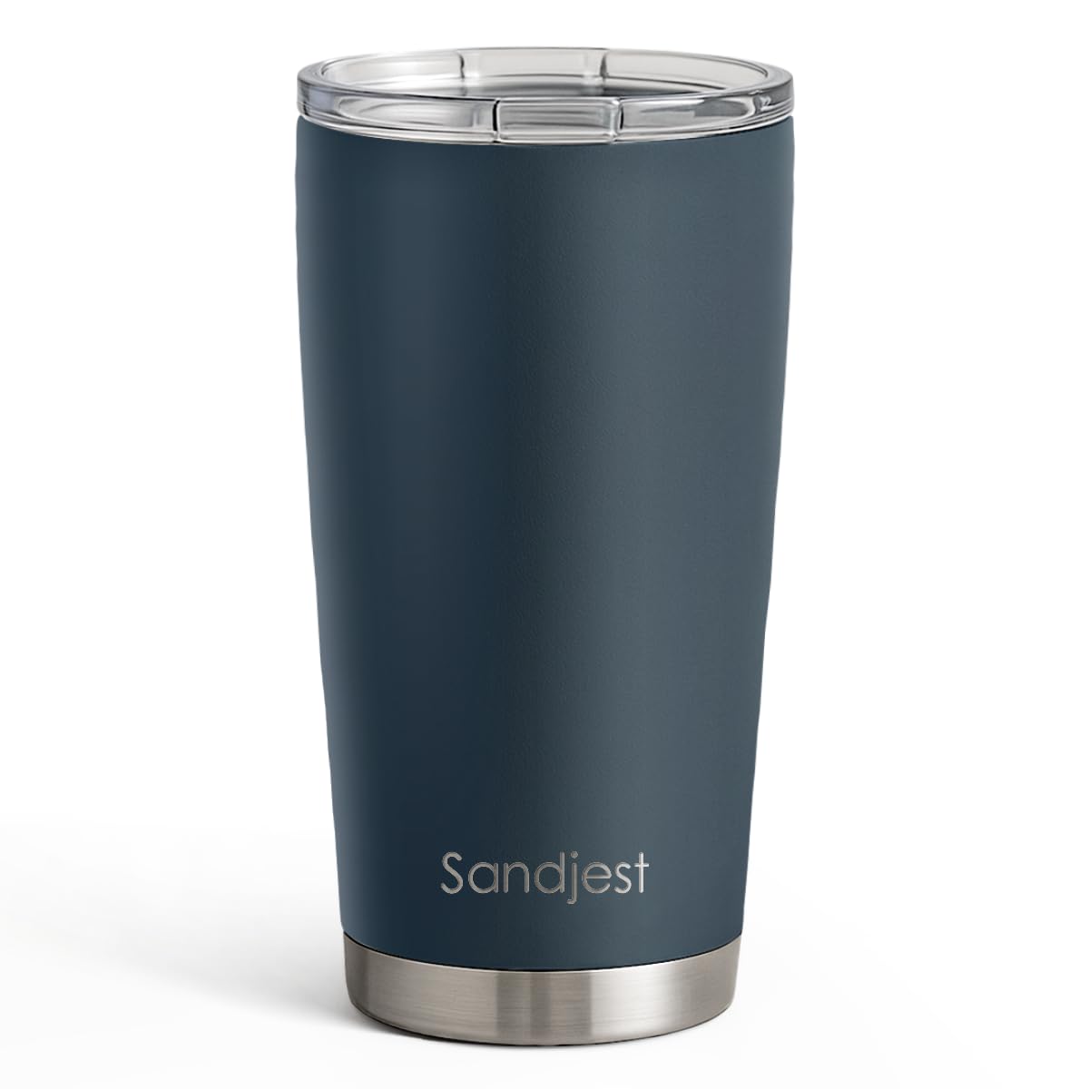 SANDJEST Stainless Steel Tumbler 20 oz, Double Wall Vacuum Insulated Mug with Lid, Travel Coffee Cup for Women Girls Friends Sisters, Birthday Christmas (Pale Turquoise)