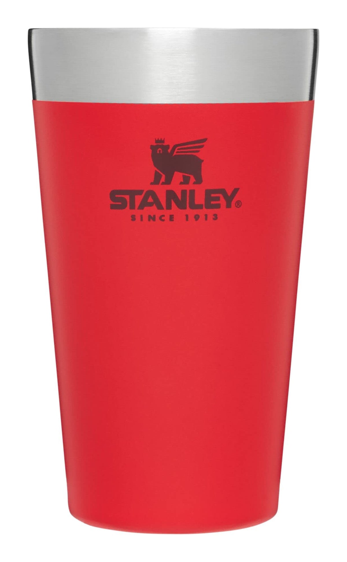 STANLEY Adventure Stacking Beer Pint Glass 16oz | Stackable Drinking Cup for Cold Beverages | Dishwasher Safe | Insulated Stainless Steel Tumbler | BPA-Free | Soft Orchid