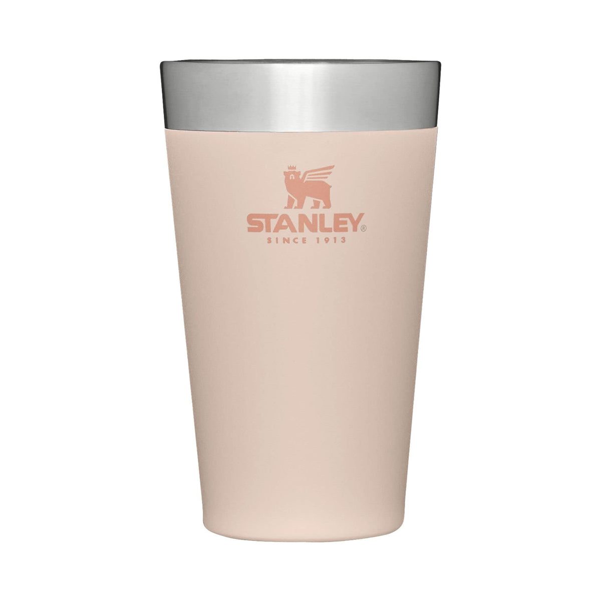 STANLEY Adventure Stacking Beer Pint Glass 16oz | Stackable Drinking Cup for Cold Beverages | Dishwasher Safe | Insulated Stainless Steel Tumbler | BPA-Free | Soft Orchid