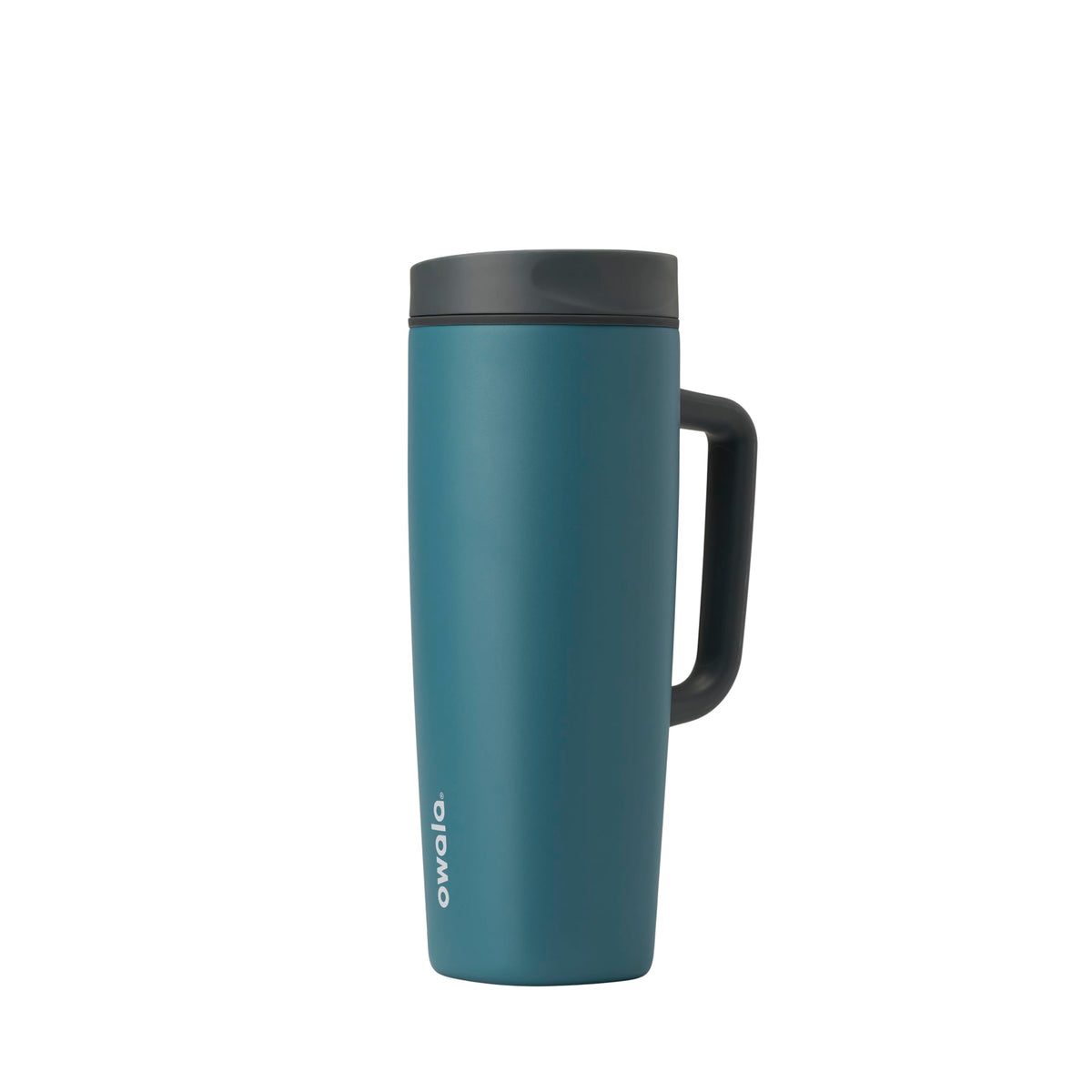 Owala SmoothSip Slider Stainless Steel Insulated Travel Mug with Handle, 100% Leak Proof, For Hot and Cold Drinks, Travel Friendly with Sliding Lock Lid, 12oz, BPA Free, Leak Proof, Pucker Up