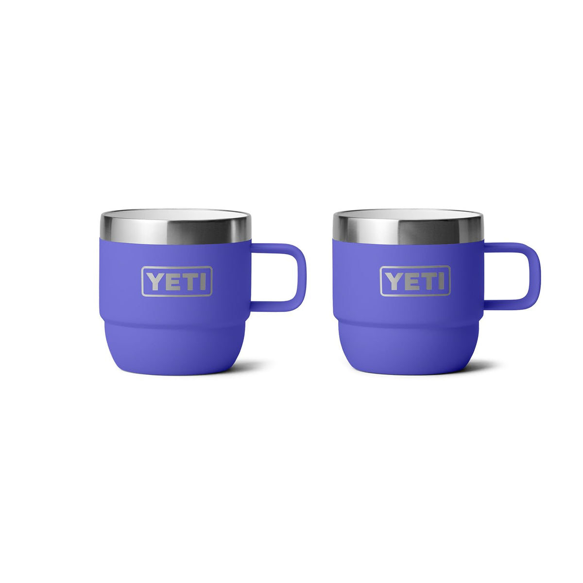YETI Rambler 6 oz Stackable Mug, Stainless Steel, Vacuum Insulated Espresso/Coffee Mug, 2 Pack