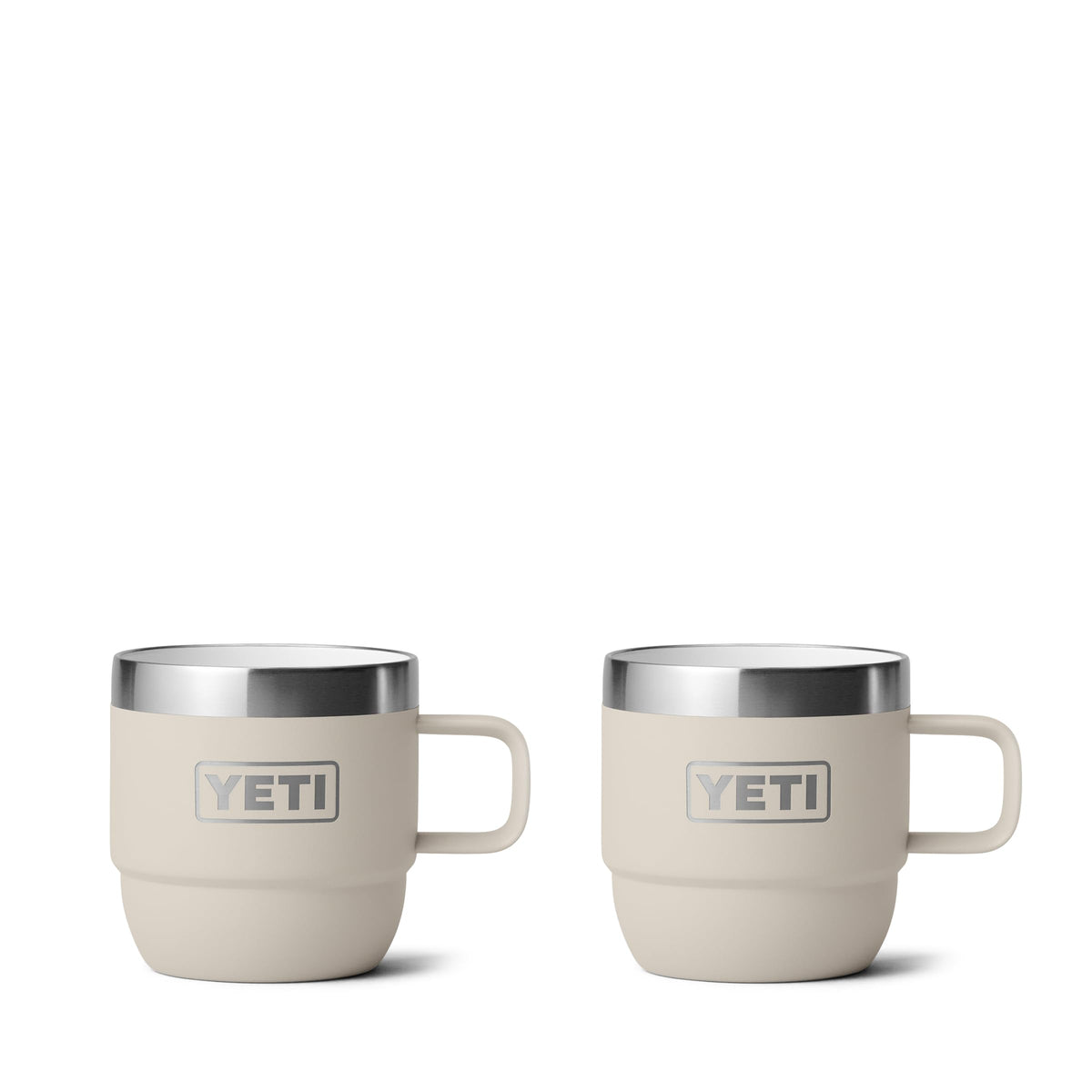 YETI Rambler 6 oz Stackable Mug, Stainless Steel, Vacuum Insulated Espresso/Coffee Mug, 2 Pack