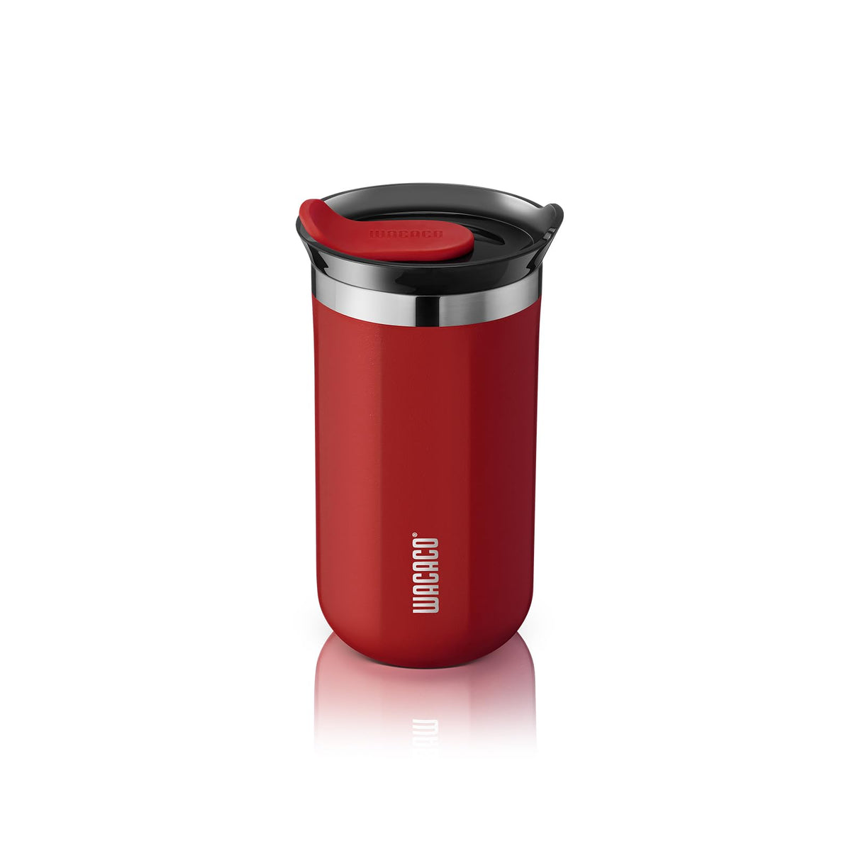 WACACO Octaroma Classico Travel Coffee Mug, Double-wall Stainless Steel Travel Tumbler With Drinking Lid, 6 fl oz (180ml), Amber Yellow