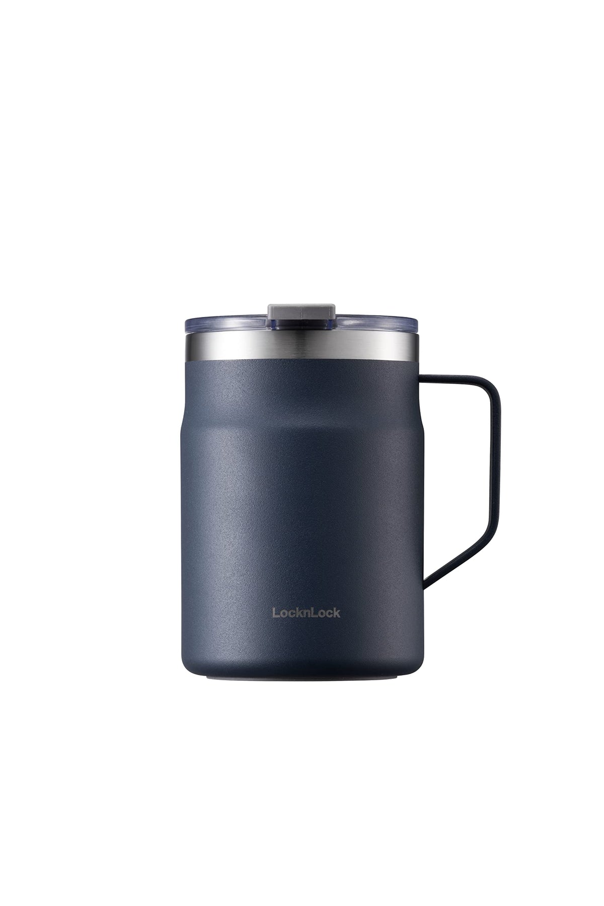 LocknLock Metro Mug Premium 18/8 Stainless Steel Double Wall Insulated with Handle Perfect for table with Lid, Yellow, 20 oz