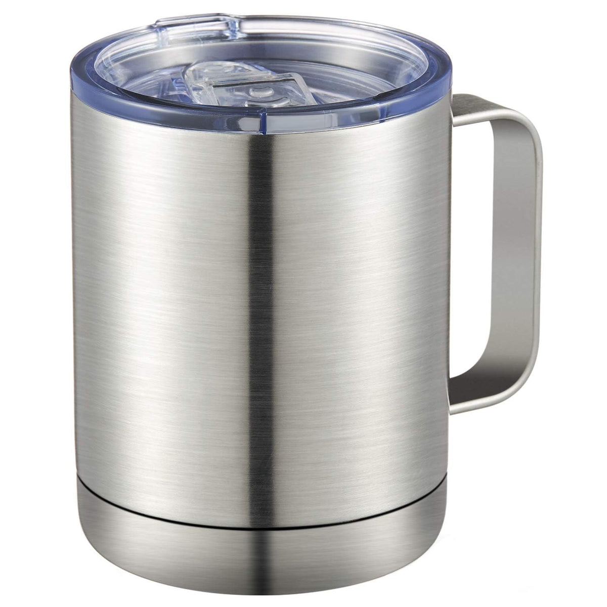 MEWAY 12oz Coffee Mug With Handle and Sliding Lid,Stainless Steel Travel Tumbler Cup with Handle,Double Wall Vacuum Insulated Camping Cup for Hot & Cold Drinks Tea (Lilac,Set of 1)
