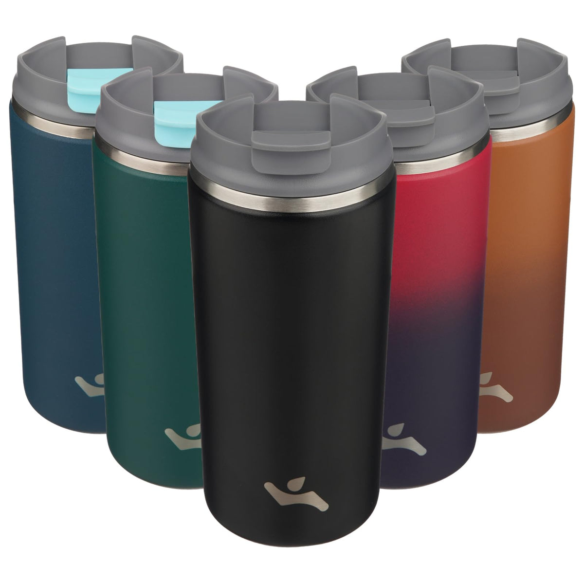 Konokyo 16oz Travel Coffee Mug with Lid, Insulated Stainless Tumbler