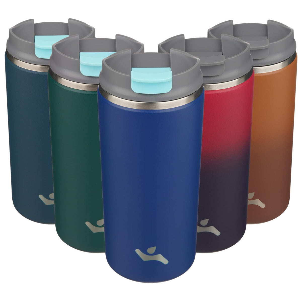 Konokyo 16oz Travel Coffee Mug with Lid, Insulated Stainless Tumbler