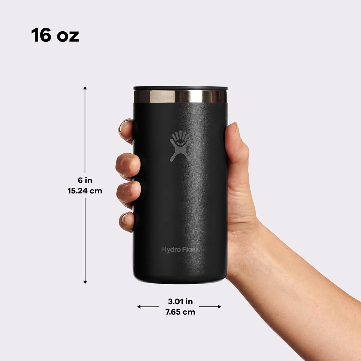Hydro Flask Travel Coffee Cup – Insulated Stainless Steel, Non-Spill, Leak Resistant to-Go Coffee Tumbler 16 Oz Agave Green