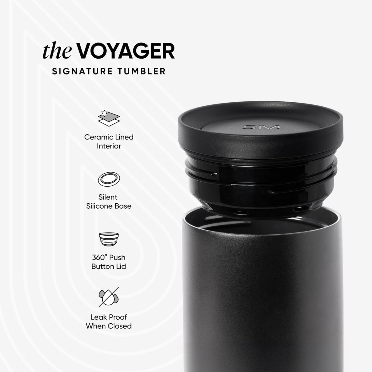 Simple Modern Insulated Travel Coffee Mug 360° Lid | 16oz | Terrazzo
