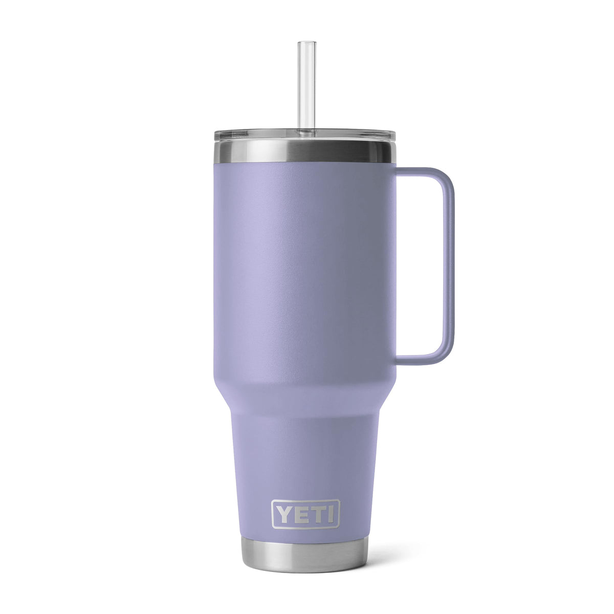 YETI Rambler 42 oz Tumbler with Handle and Straw Lid, Travel Mug Water Tumbler, Vacuum Insulated Cup with Handle, Stainless Steel, Seafoam