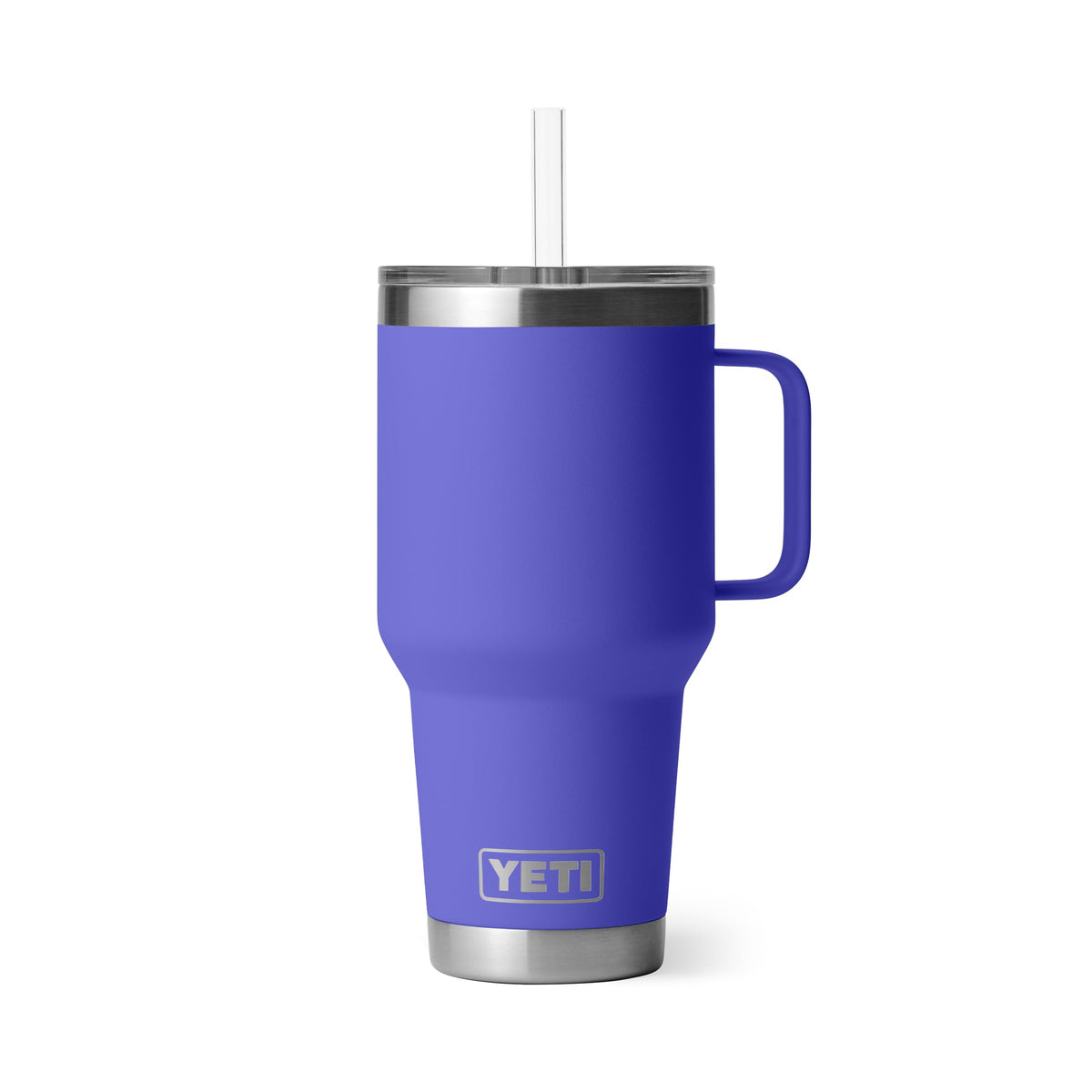 YETI Rambler 42 oz Tumbler with Handle and Straw Lid, Travel Mug Water Tumbler, Vacuum Insulated Cup with Handle, Stainless Steel, Seafoam
